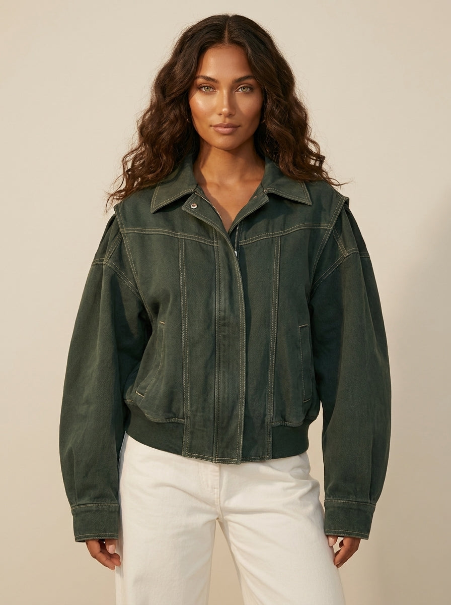 Oversized Bomber Jacket - Nova
