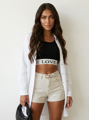 Oversized Muslin Shirt - Freya