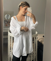 Oversized Muslin Shirt - Freya