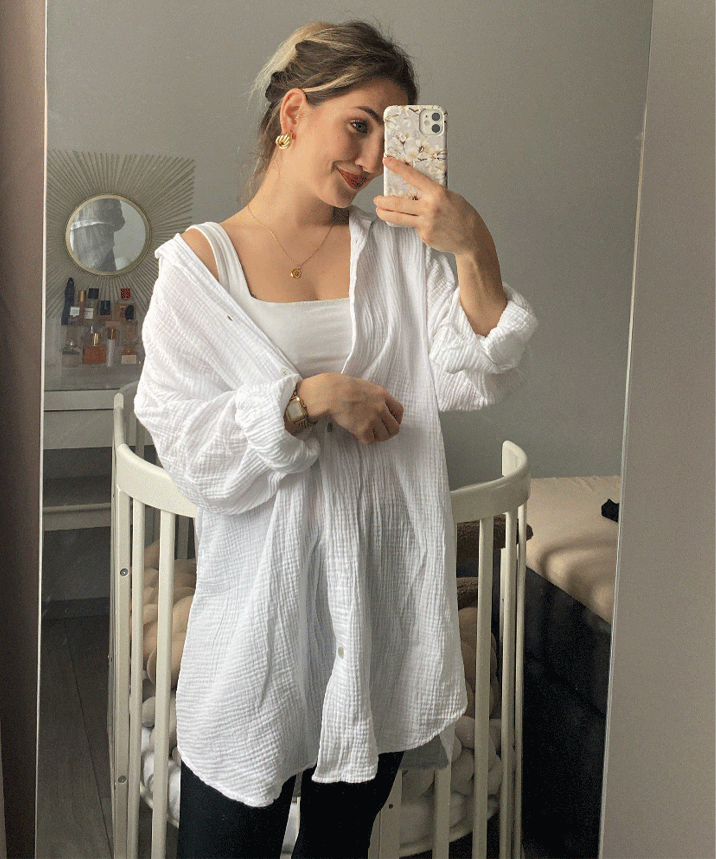 Oversized Muslin Shirt - Freya