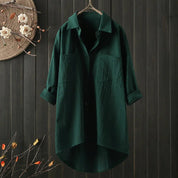 Oversized Shirt with Chest Pockets - Sabrina