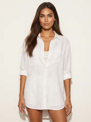 Oversized Shirt with Chest Pockets - Sabrina