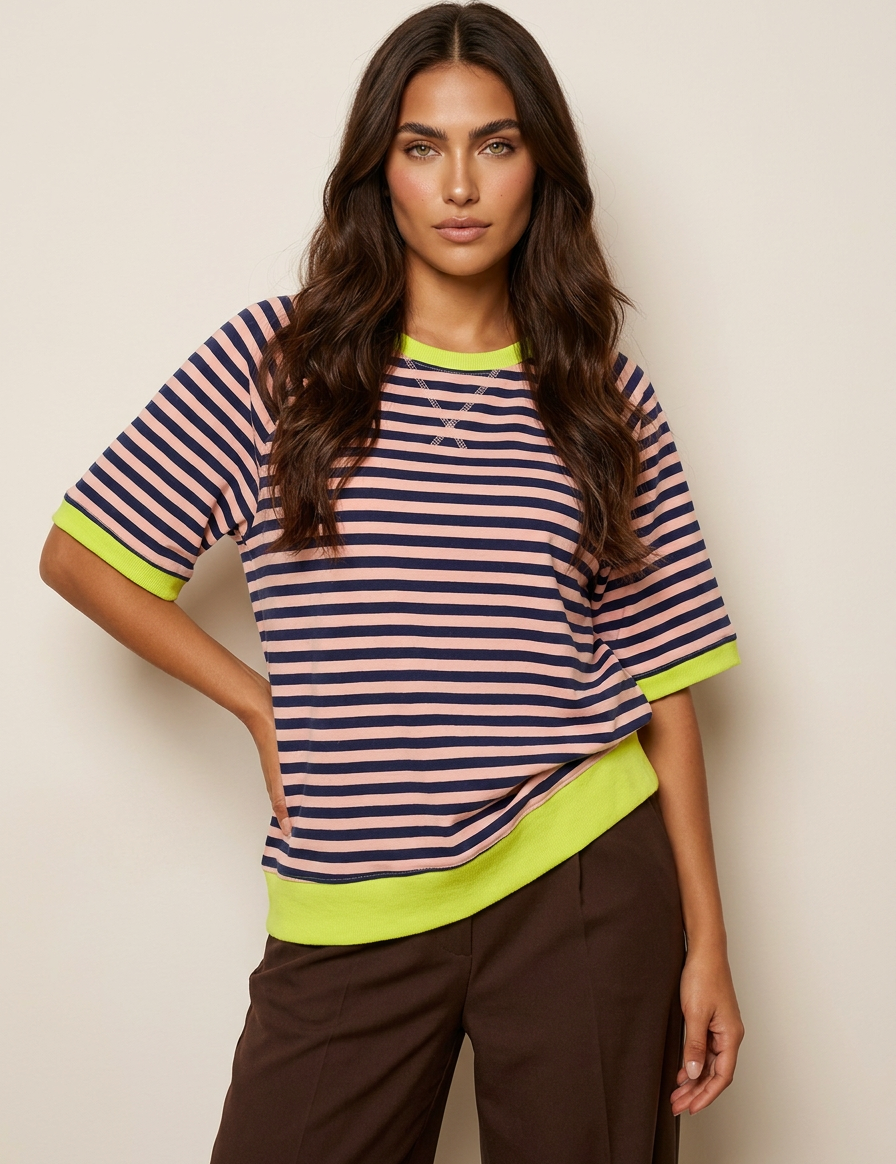 Oversized Striped T-Shirt - Julia