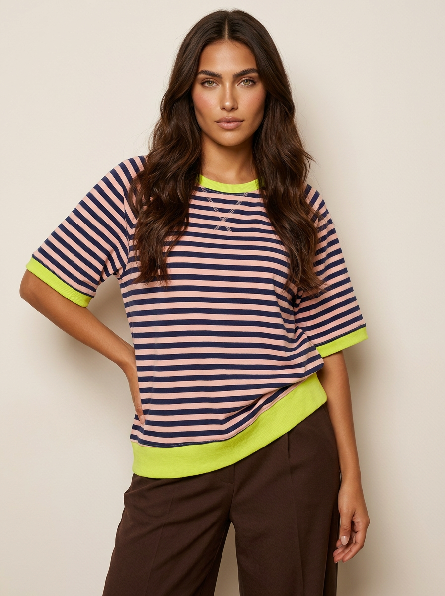 Oversized Striped T-Shirt - Julia