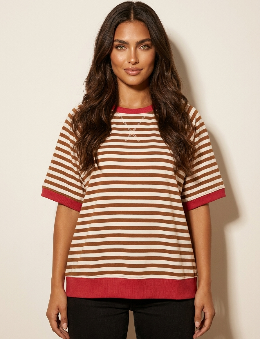 Oversized Striped T-Shirt - Julia