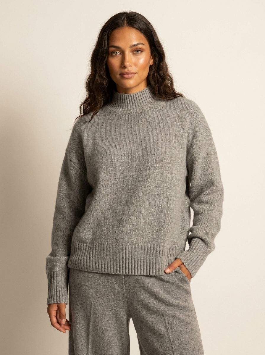 Oversized soft knit turtleneck - Valérie