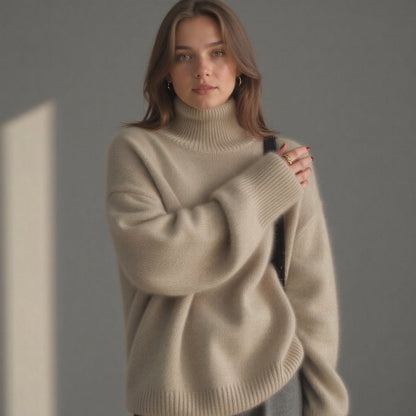Oversized soft knit turtleneck - Valérie