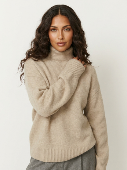 Oversized soft knit turtleneck - Valérie