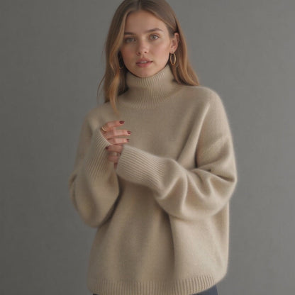 Oversized soft knit turtleneck - Valérie