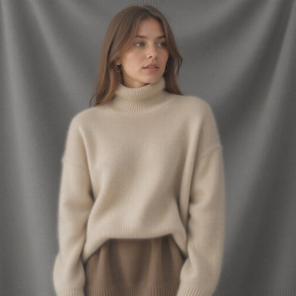 Oversized soft knit turtleneck - Valérie