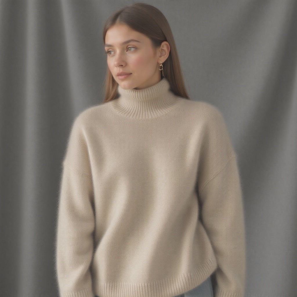 Oversized soft knit turtleneck - Valérie