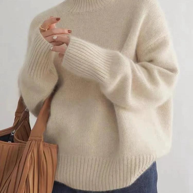 Oversized soft knit turtleneck - Valérie