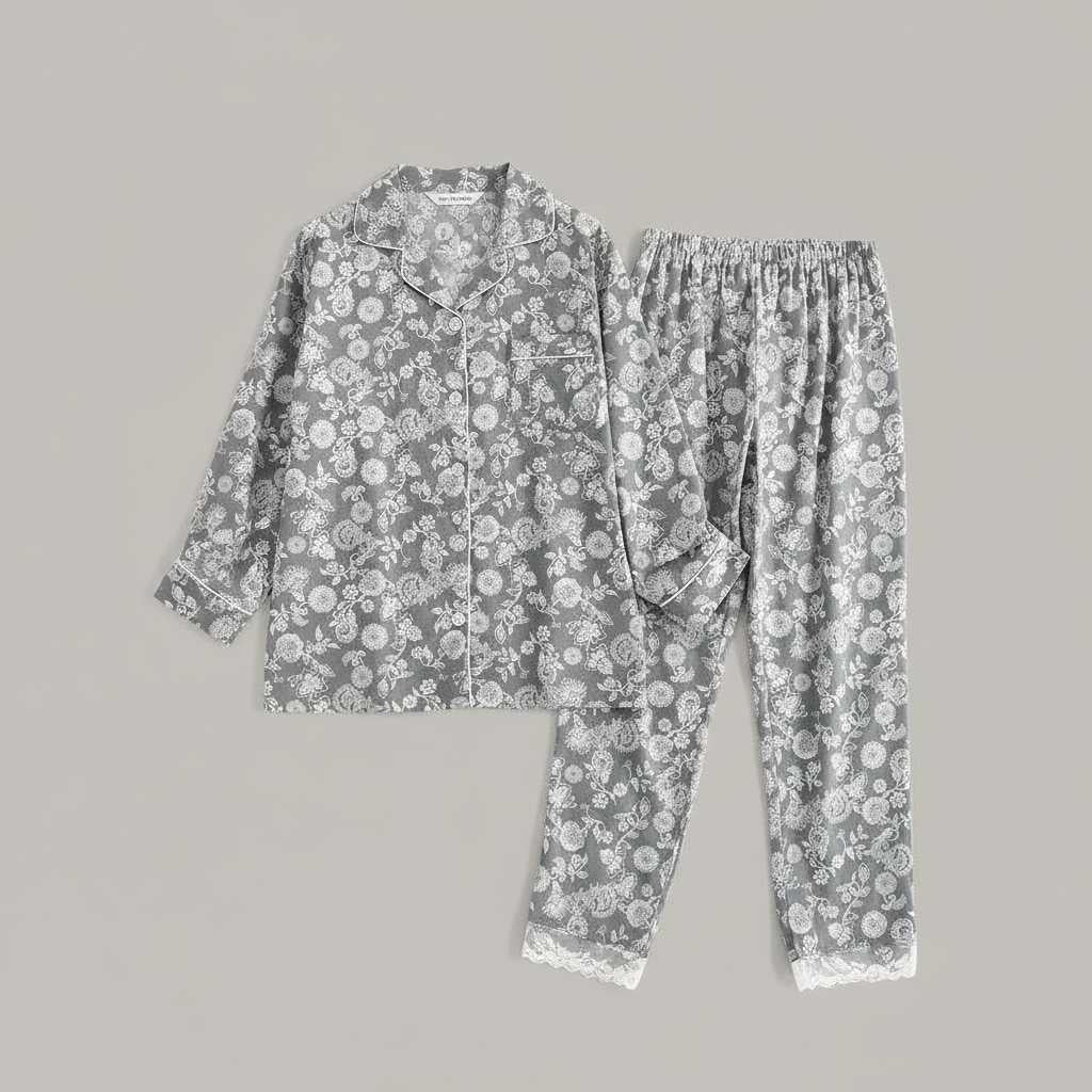 Plaid Cotton Flannel Pajama Set | Women's Sleepwear