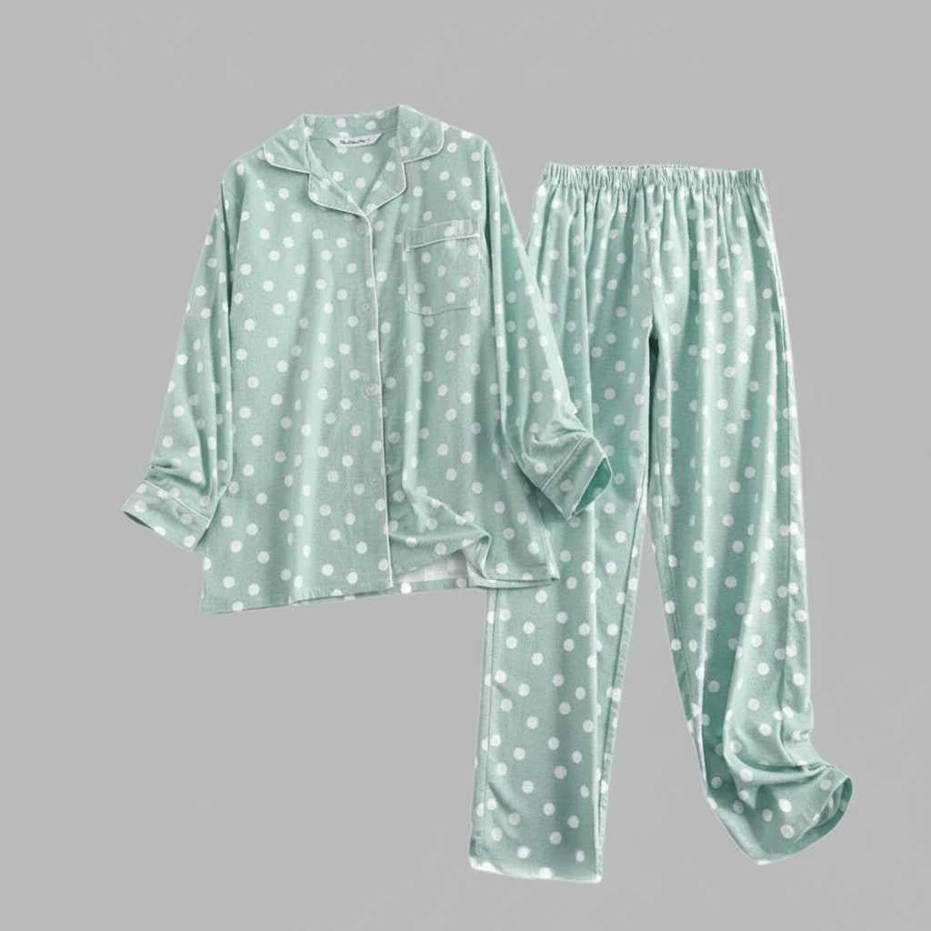 Plaid Cotton Flannel Pajama Set | Women's Sleepwear