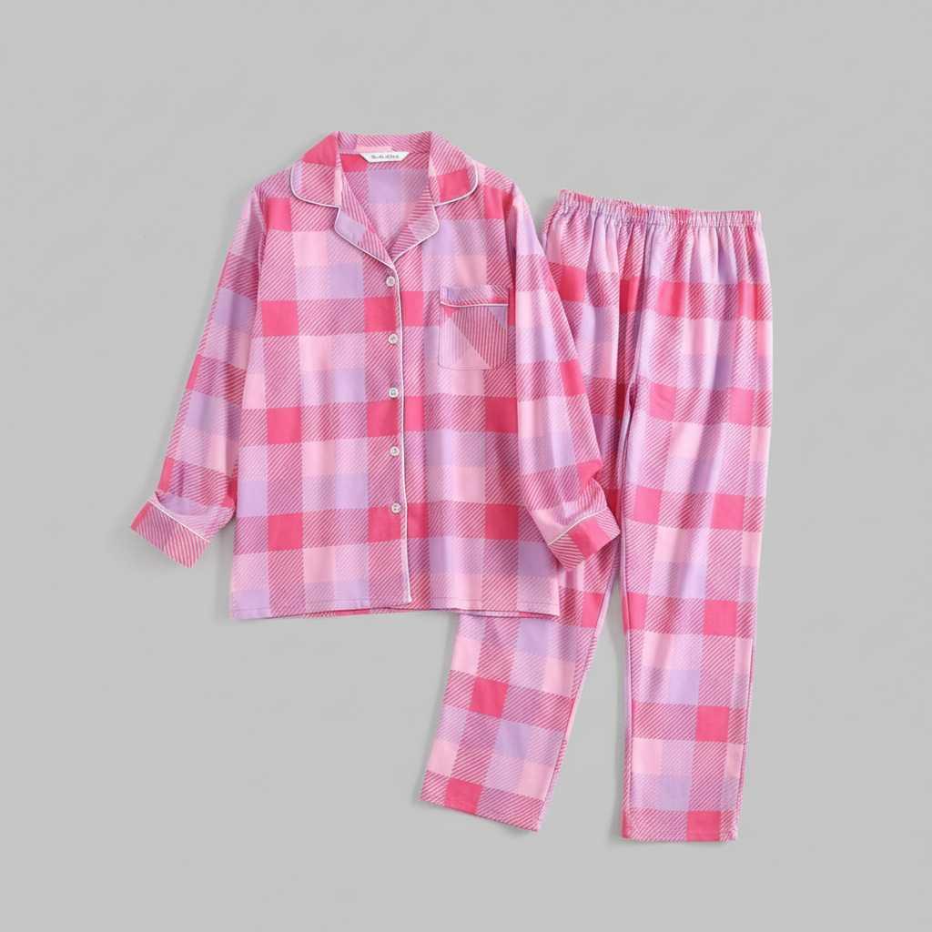 Plaid Cotton Flannel Pajama Set | Women's Sleepwear