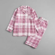 Plaid Cotton Flannel Pajama Set | Women's Sleepwear