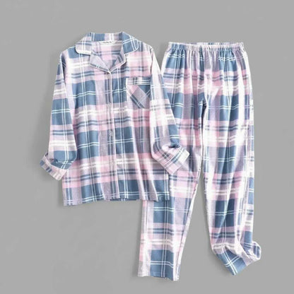 Plaid Cotton Flannel Pajama Set | Women's Sleepwear