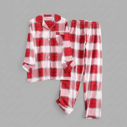 Plaid Cotton Flannel Pajama Set | Women's Sleepwear