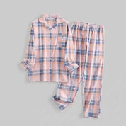 Plaid Cotton Flannel Pajama Set | Women's Sleepwear