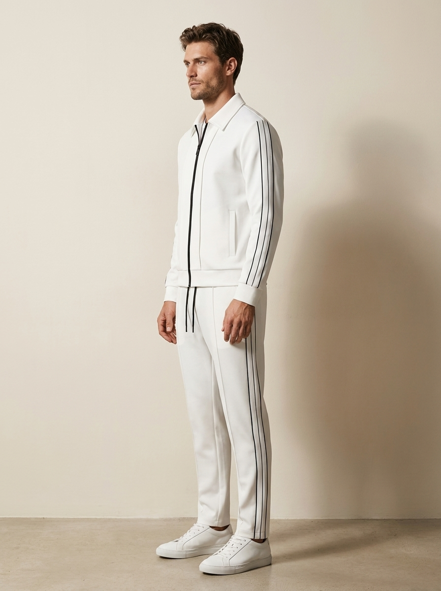 Premium Tracksuit Set with Stripe Detail - Enzo