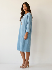 Relaxed Corduroy Midi Dress - Hazel