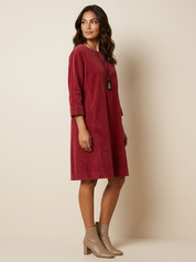 Relaxed Corduroy Midi Dress - Hazel
