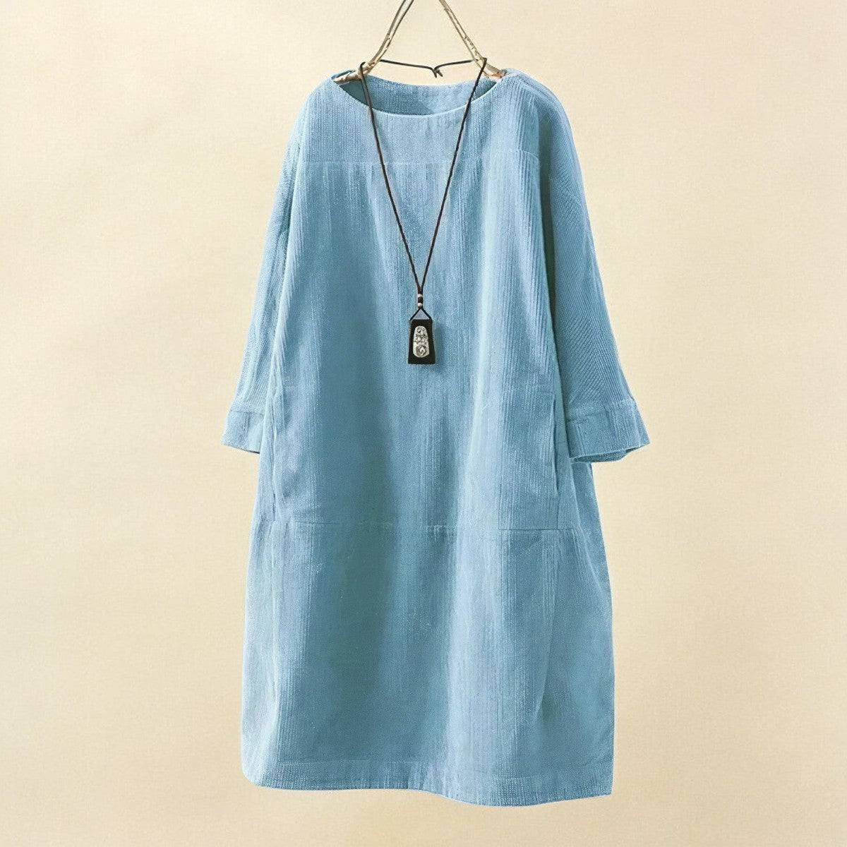 Relaxed Corduroy Midi Dress - Hazel