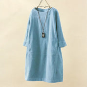 Relaxed Corduroy Midi Dress - Hazel