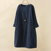 Relaxed Corduroy Midi Dress - Hazel