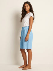 Relaxed Linen Blend Shorts - Madeline