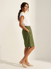 Relaxed Linen Blend Shorts - Madeline