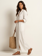 Relaxed Maxi Shirt Dress - Aria