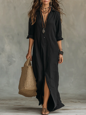 Relaxed Maxi Shirt Dress - Aria