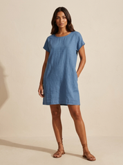 Relaxed Pocket Linen Dress - Mila