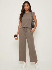 Relaxed Wide-Leg Co-Ord Set - Ava