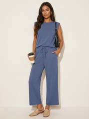 Relaxed Wide-Leg Co-Ord Set - Ava