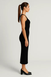 Ribbed Midi Bodycon Dress - Ava