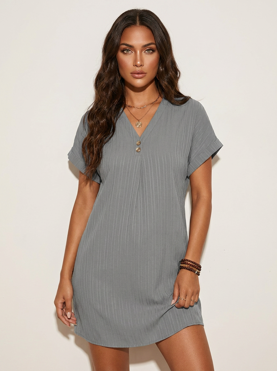 Ribbed T-Shirt Dress - Emma