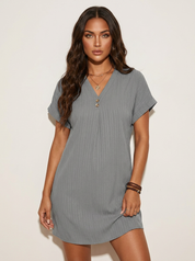 Ribbed T-Shirt Dress - Emma