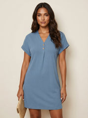 Ribbed T-Shirt Dress - Emma