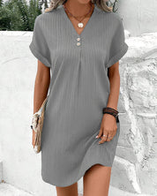 Ribbed T-Shirt Dress - Emma