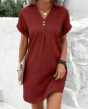 Ribbed T-Shirt Dress - Emma