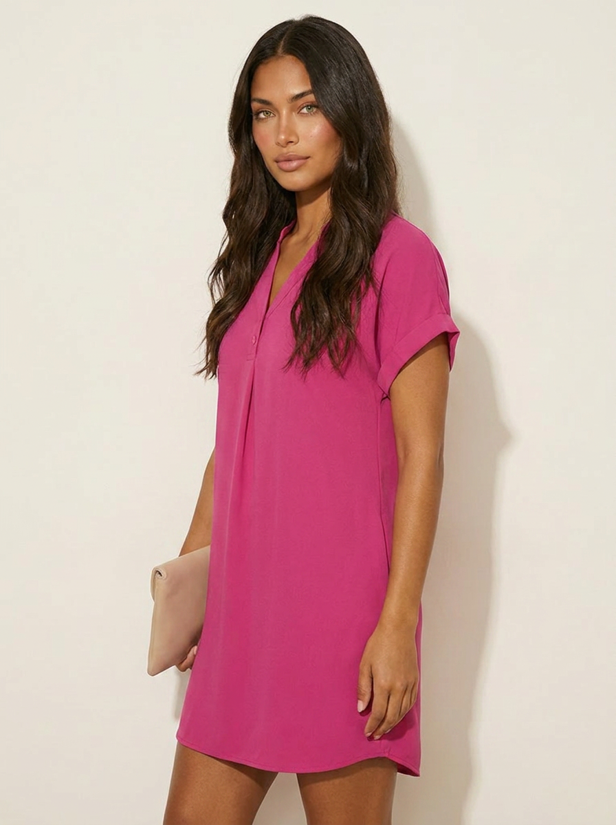 Ribbed T-Shirt Dress - Emma