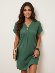 Ribbed T-Shirt Dress - Emma