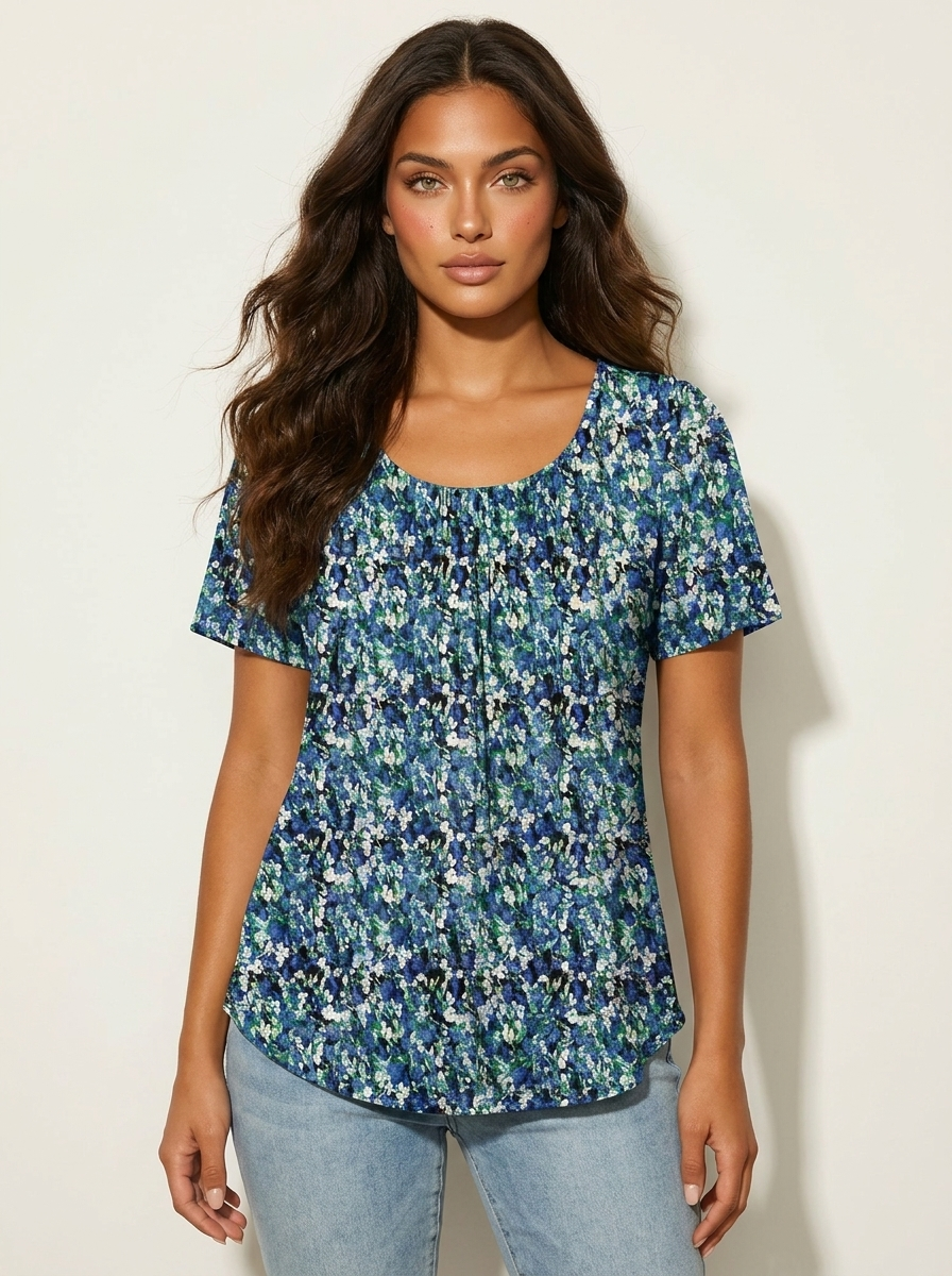 Romantic Pleated Top - Sophie