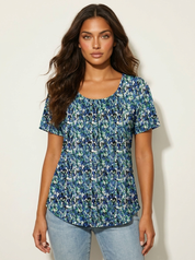 Romantic Pleated Top - Sophie