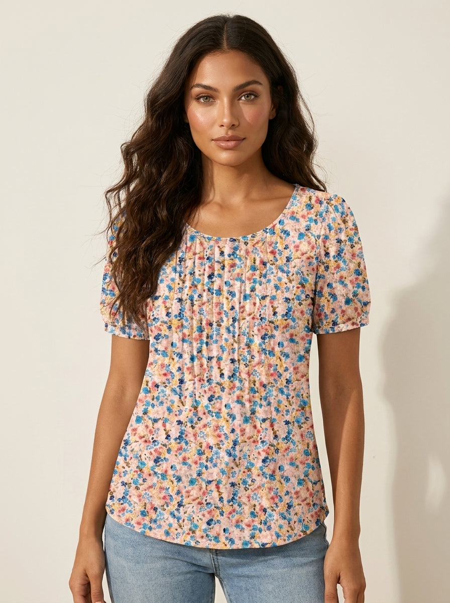 Romantic Pleated Top - Sophie