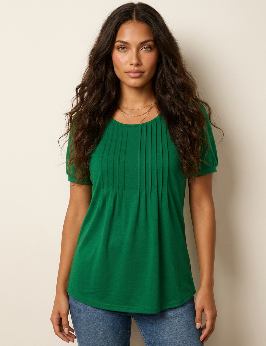 Romantic Pleated Top - Sophie