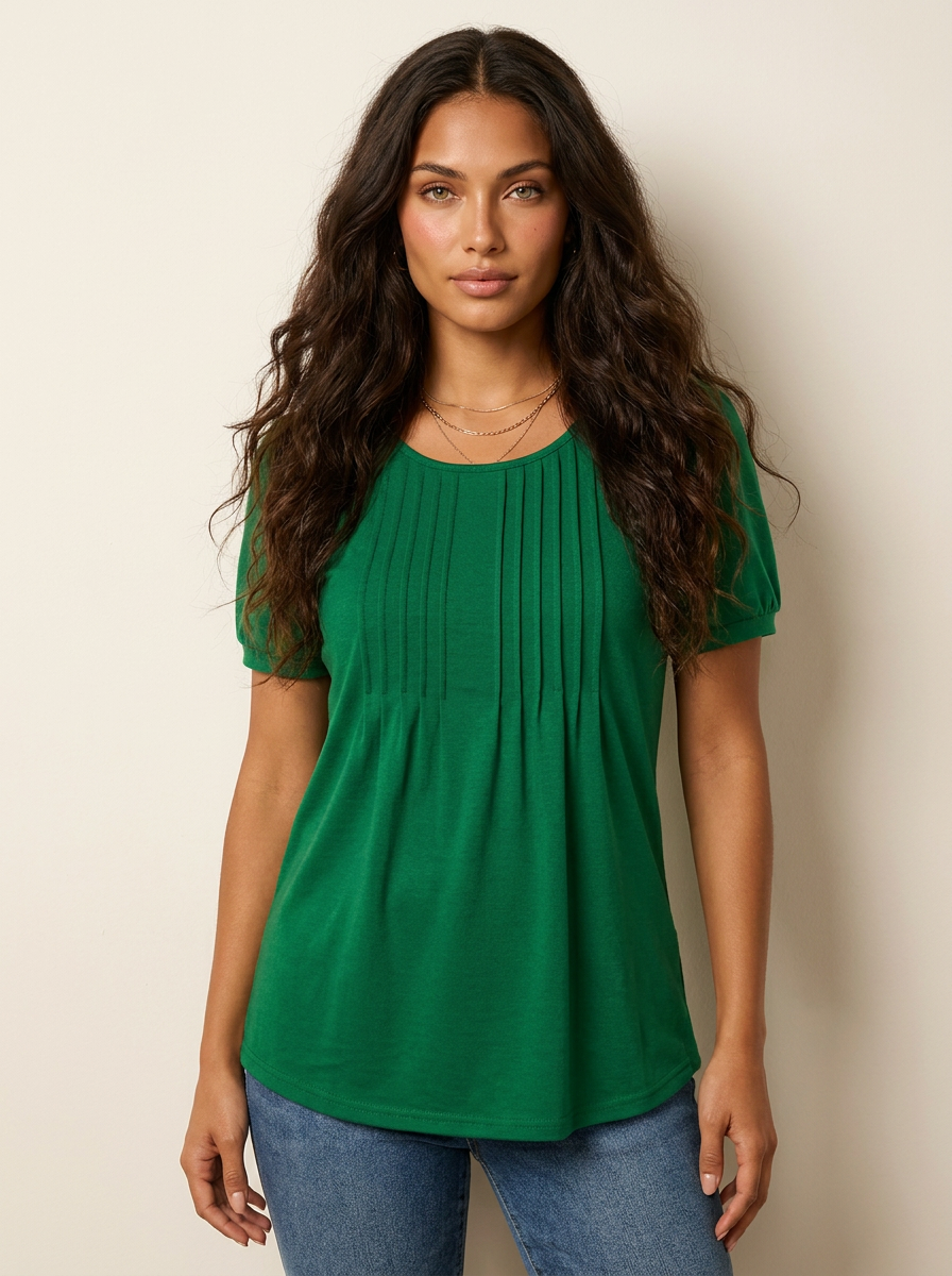 Romantic Pleated Top - Sophie