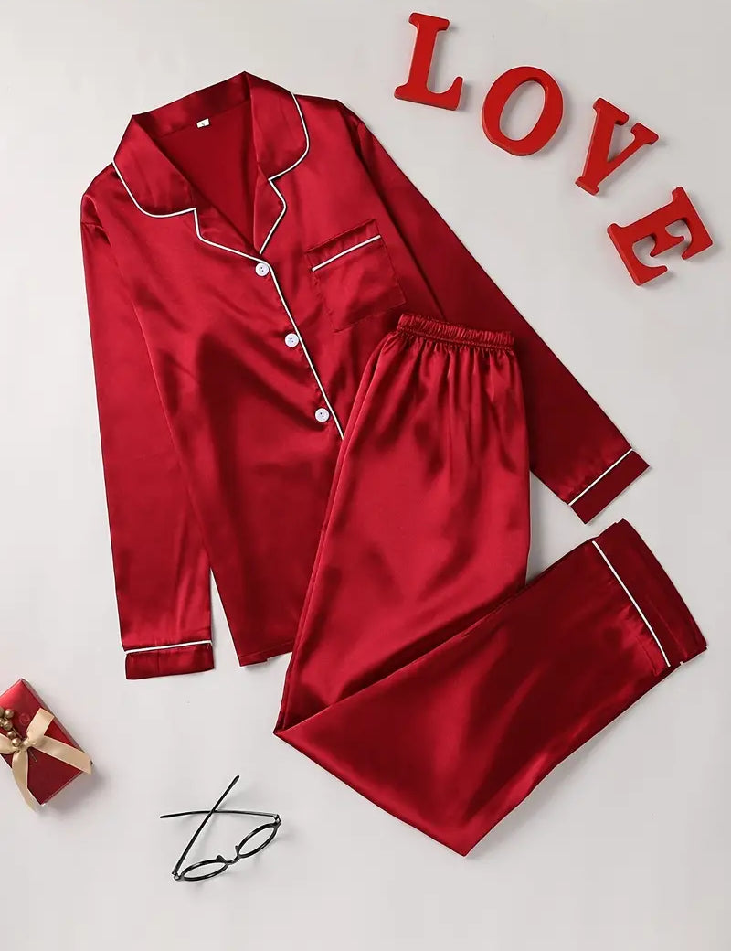 Satin Women's Pyjama Set - Olivia